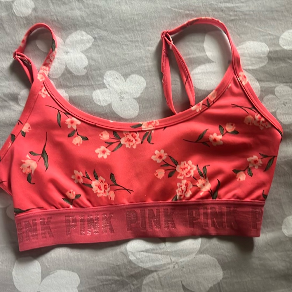 PINK gym to swim bikini top